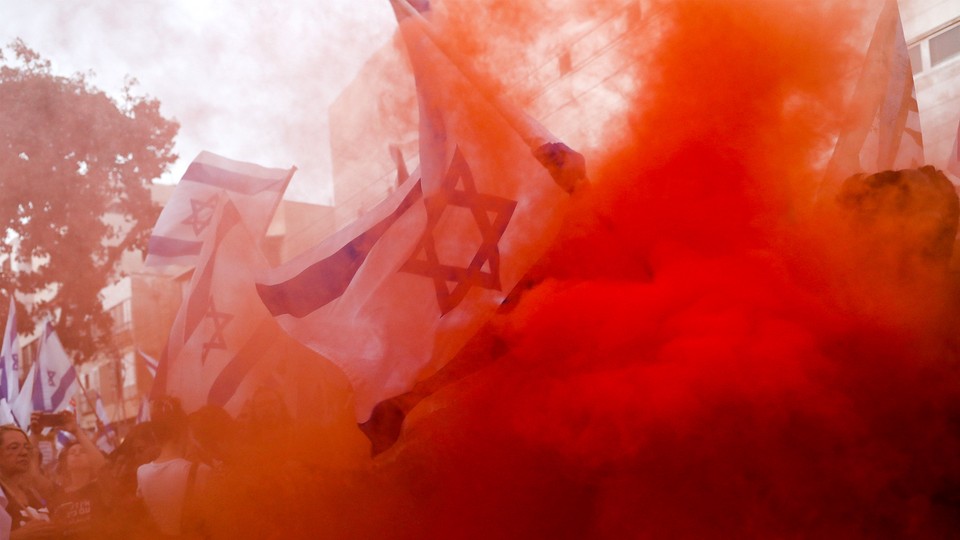 Photo of protests in Israel