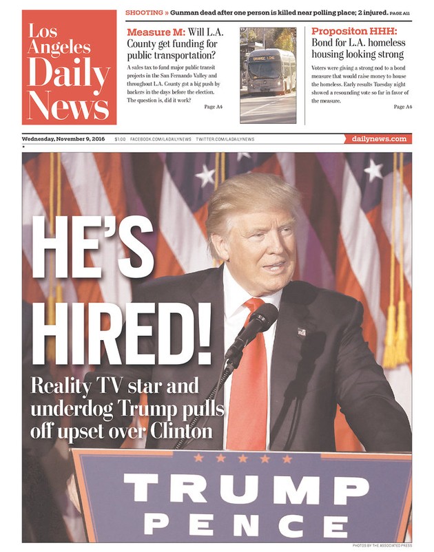 Newspaper Front Pages on Donald Trump's Win - The Atlantic