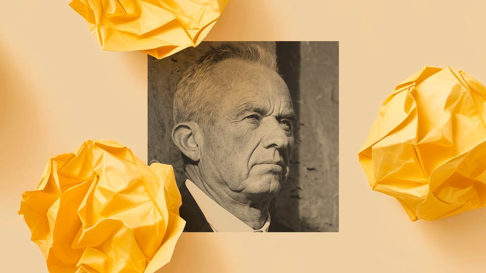 A black-and-white portrait of Robert F. Kennedy Jr.