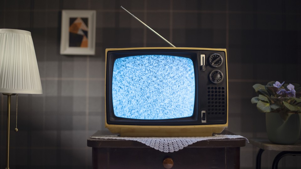 A vintage television set