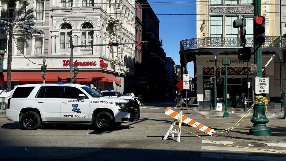 Police vehicles in New Orleans
