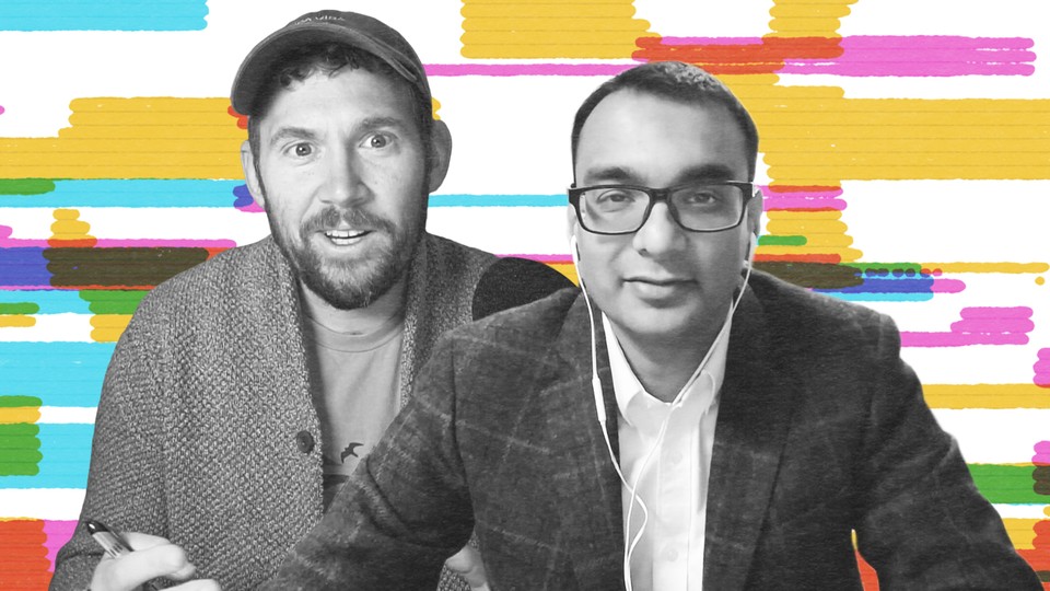 side-by-sdie images of Charlie Warzel and Dr. Ipsit Vahia