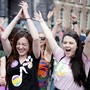 Women react to the results of Ireland's abortion referendum