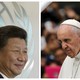 image of Chinese President Xi Jinping next to image of Pope Francis