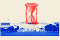 An illustration of the U.S. Capitol and an hourglass.