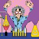 An illustration of a scientist covered in char marks and surrounded by smoking beakers and test tubes