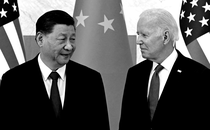 An image of Biden and Xi Jinping
