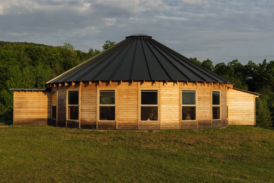 image of the zendo from outside