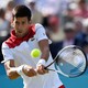 Novak Djokovic in action during a second-round match against Bulgaria's Grigor Dimitrov