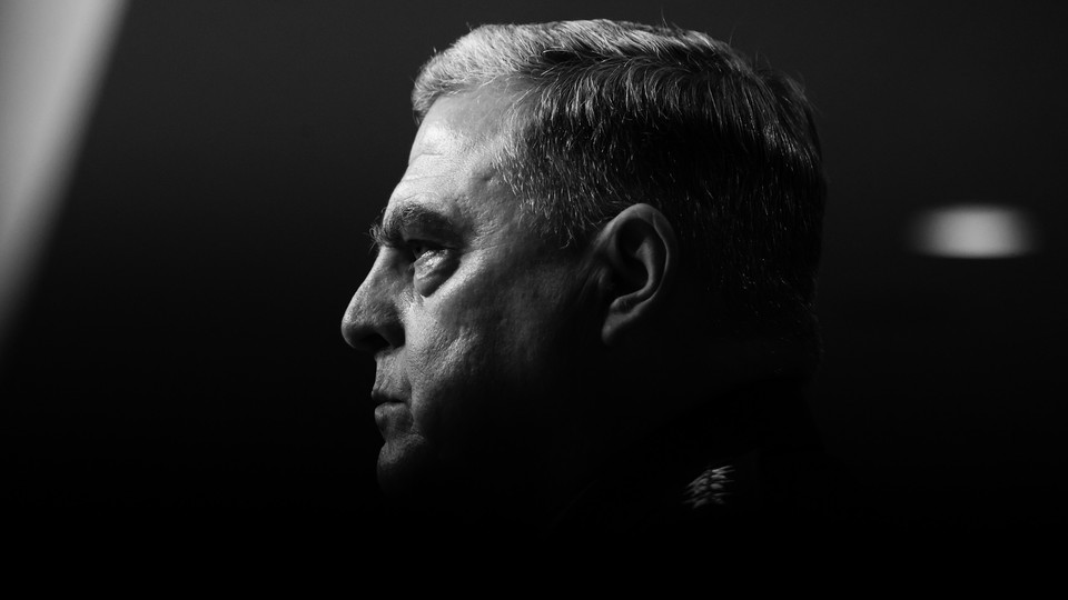 A photograph of the chairman of the Joint Chiefs of Staff Mark Milley