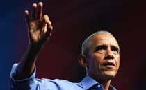 Barack Obama at a rally in Philadelphia