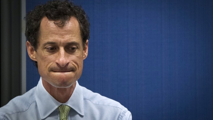 Former Congressman Anthony Weiner pictured at a debate in New York on August 14, 2013.