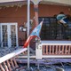 A collapsed house is seen after an earthquake hit the island in Guanica, Puerto Rico, on January 7, 2020.