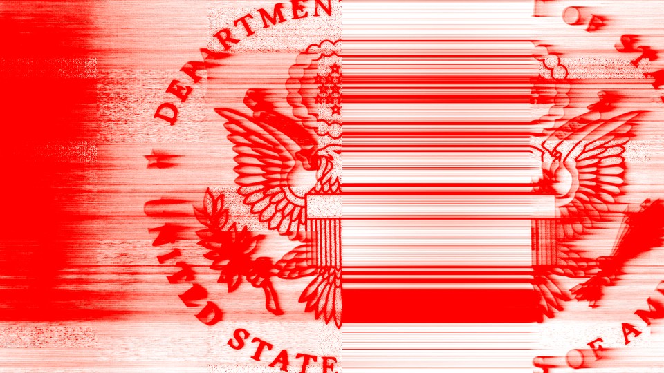 Image showing a distorted State Department seal