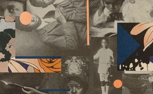 Collage of Black children's portraits from the 1920s