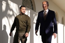 Volodymyr Zelensky and Joe Biden