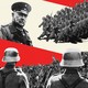 An illustration of Paul Von Hindenburg with nazi soldiers and US capitol insurrectionists