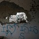 Graffiti that reads "I love ISIS" is seen in a damaged building in Marawi City, Philippines.