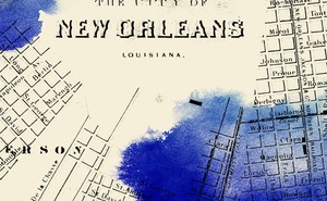 Illustration of a map of New Orleans
