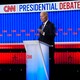 Donald Trump and Joe Biden in the presidential debate