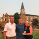 From left to right: James, Jonathan, and Mary Winnefeld at the University of Denver campus