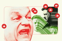 Collage of images of Viktor Orbán, Péter Magyar, and Volodymyr Zelensky