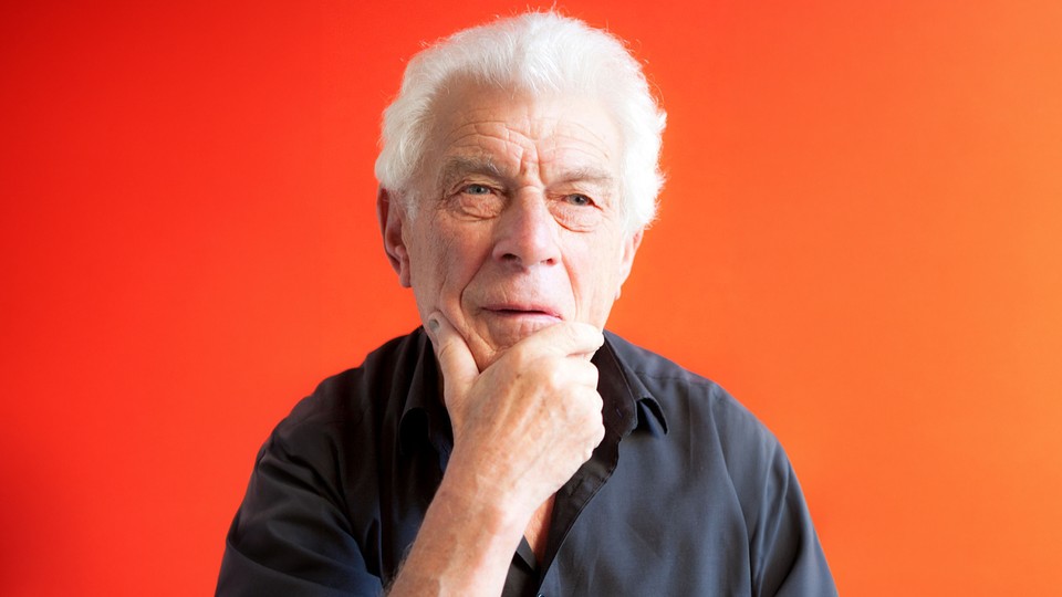 A photo of John Berger, author of Ways of Seeing, looking contemplative
