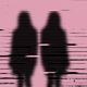 Illustration of two blurry figures facing in opposite directions