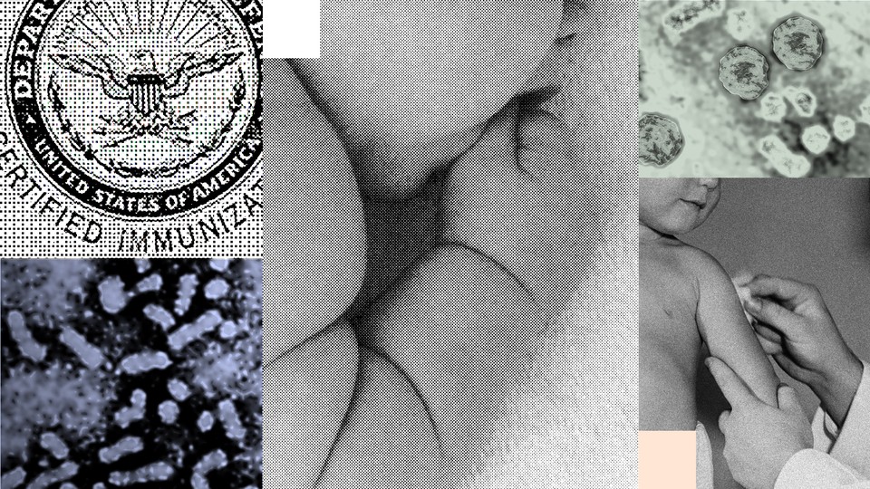 An image of an infant receiving a shot