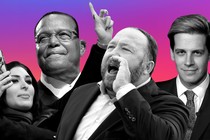 Laura Loomer, Louis Farrakhan, Alex Jones, and Milo Yiannopoulos