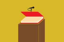illustration of a podium