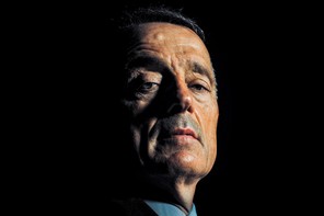 dramatically lit photo of Matthew Bogdanos on black background