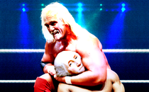 Gif of Hulk Hogan holding Benjamin Franklin in a headlock