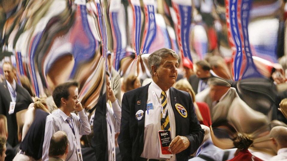 The distorted reflections of delegates at the 2008 Republican National Convention