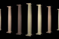 An illustration of columns of different colors