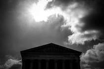 Godly light above the Supreme Court building