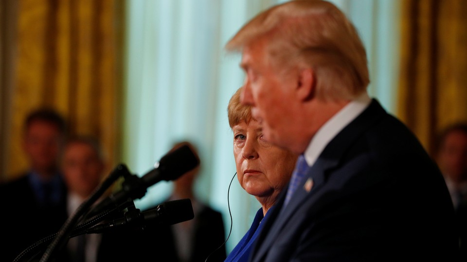 President Trump and German Chancellor Angela Merkel