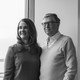 Bill and Melinda Gates stand together