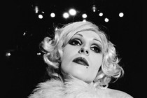 Warhol Superstar Candy Darling starring in Tom Eyen’s ‘The White Whore and the Bit Player’ at La Mama Experimental Theatre Club in New York City, 1973.