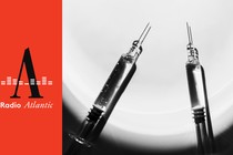 Photo of two needles alongside the Radio Atlantic logo.