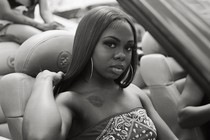 Picture of a girl sitting in a car