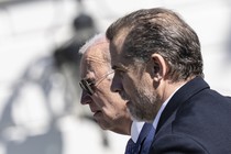 Joe Biden and Hunter Biden's side profiles