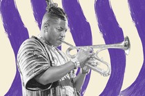 Man playing a trumpet