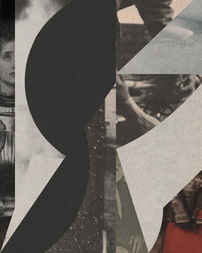 collage of vintage martyr imagery