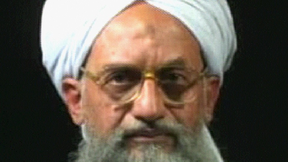 Ayman Al-Zawahiri at an undisclosed place and time