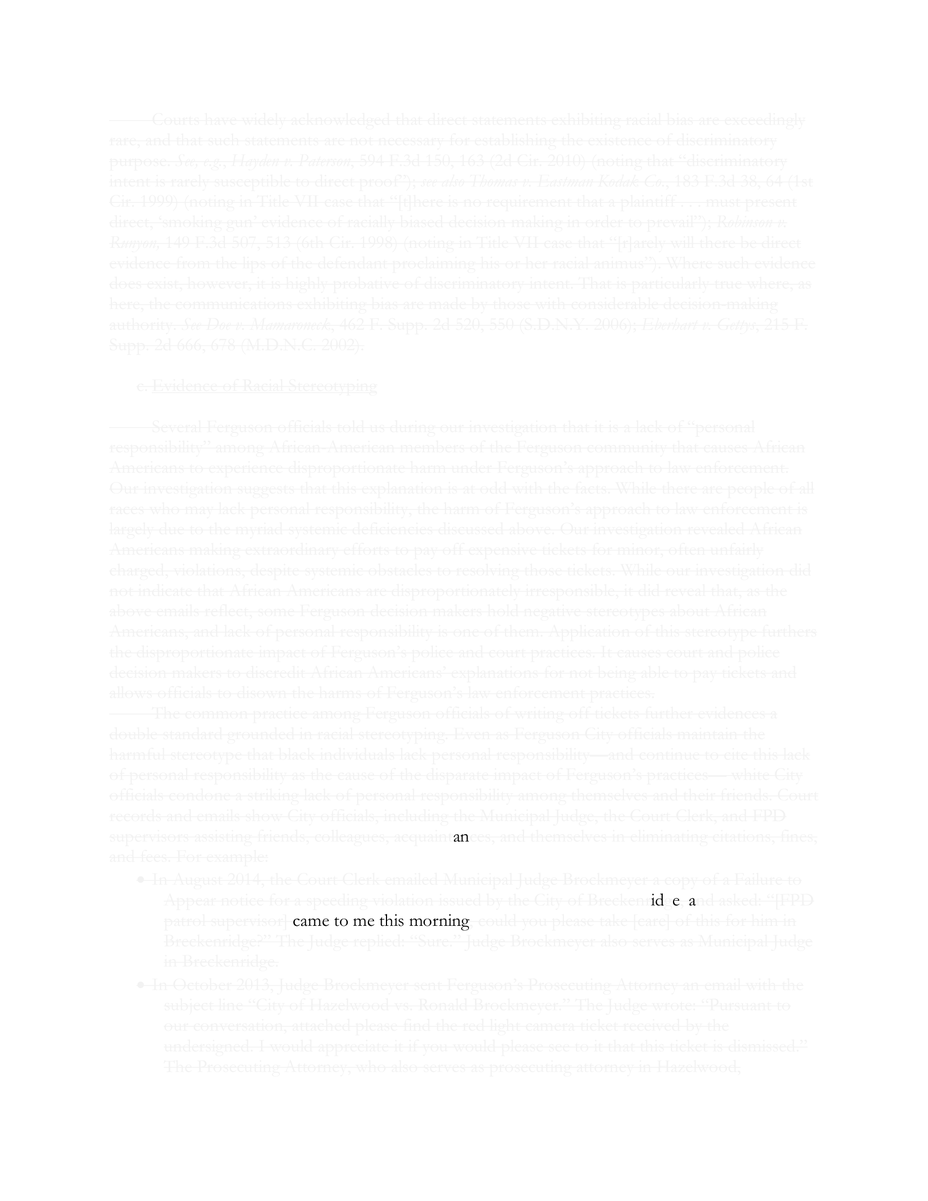 redacted Ferguson Report