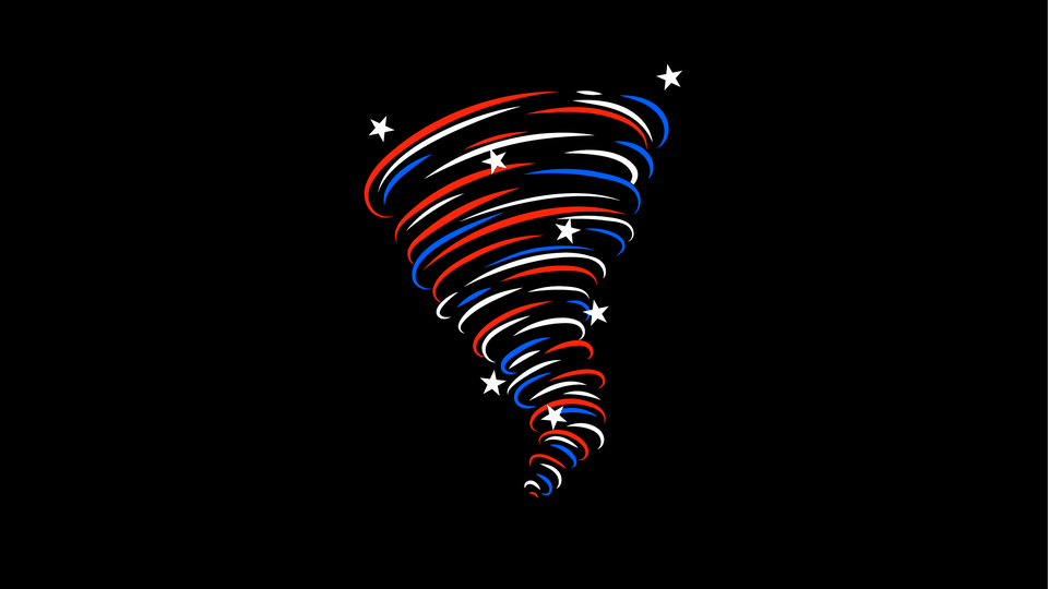 Flag-themed tornado