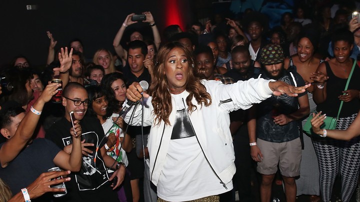 Mykki Blanco performing in Los Angeles in 2015