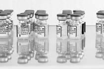 Bottles of the Pfizer-BioNTech vaccine