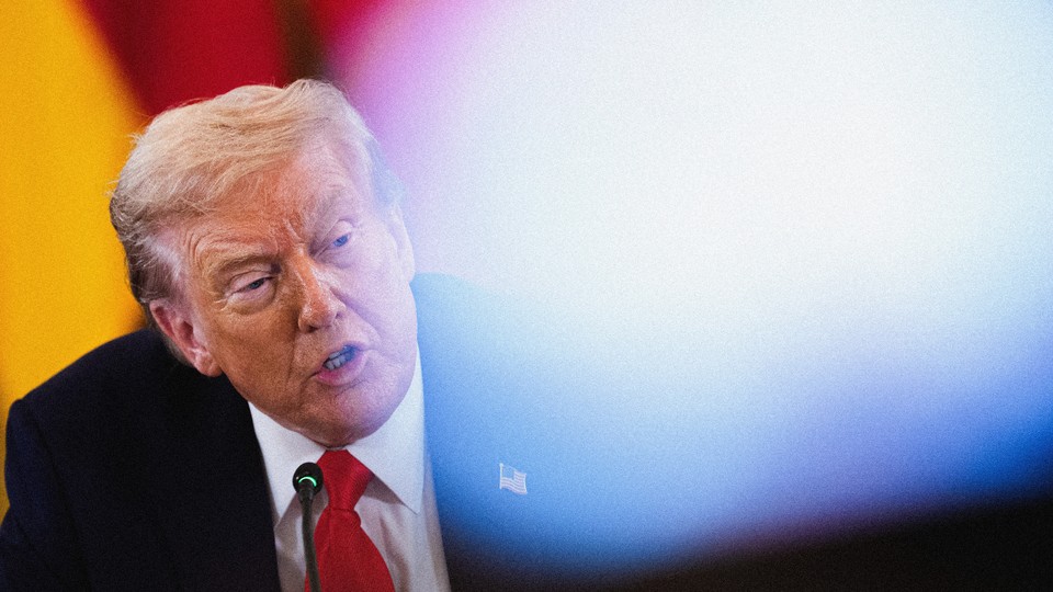 Trump with bright light